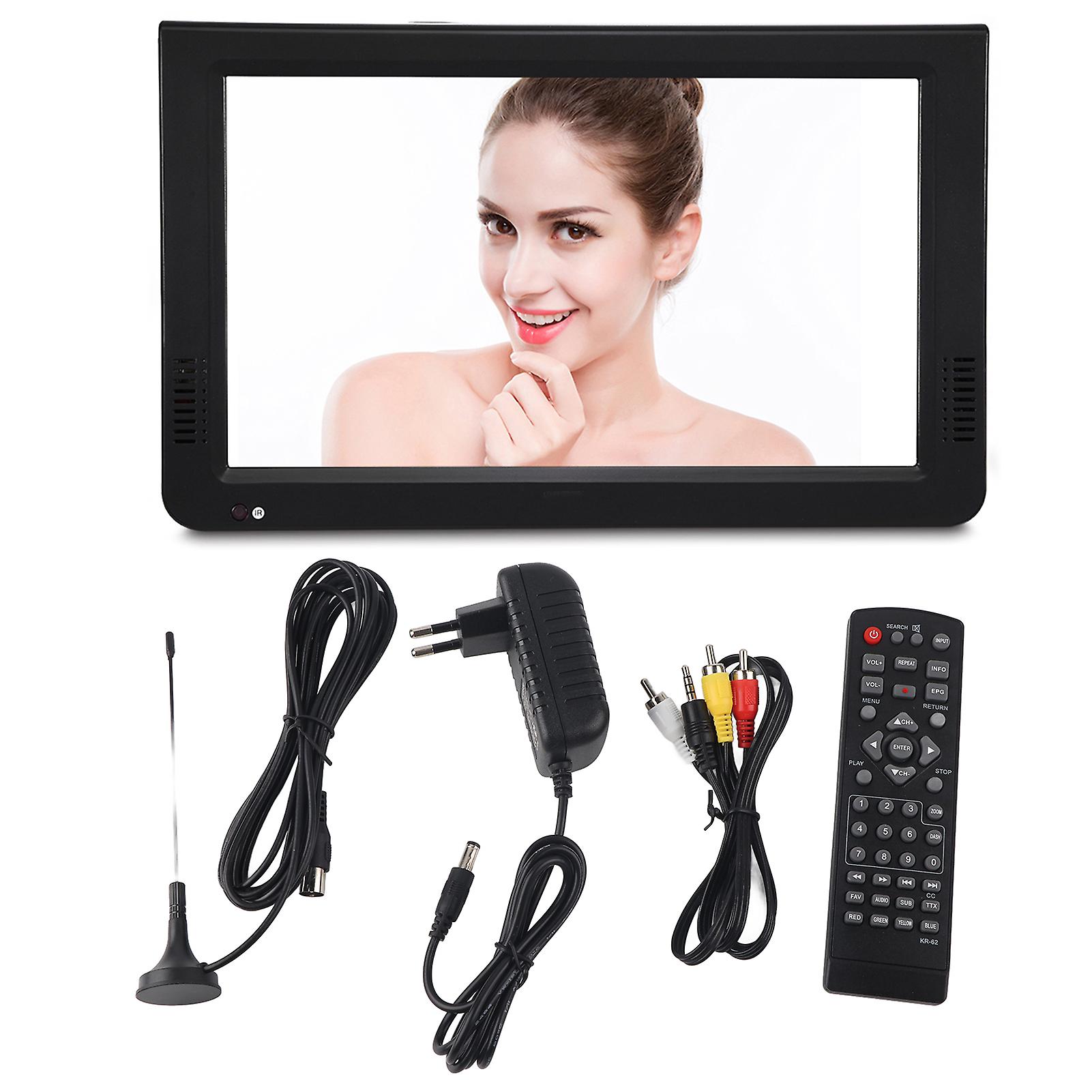 10 Inch Portable Digital Analog TV 1024x600 TFT LED USB PVR AV Input Built-in Battery