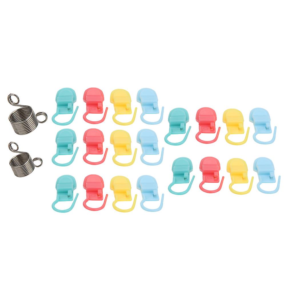 2PCS Finger Leader Wool Thread Guide Tractor Color Pin Marker Needle Weaving Tool