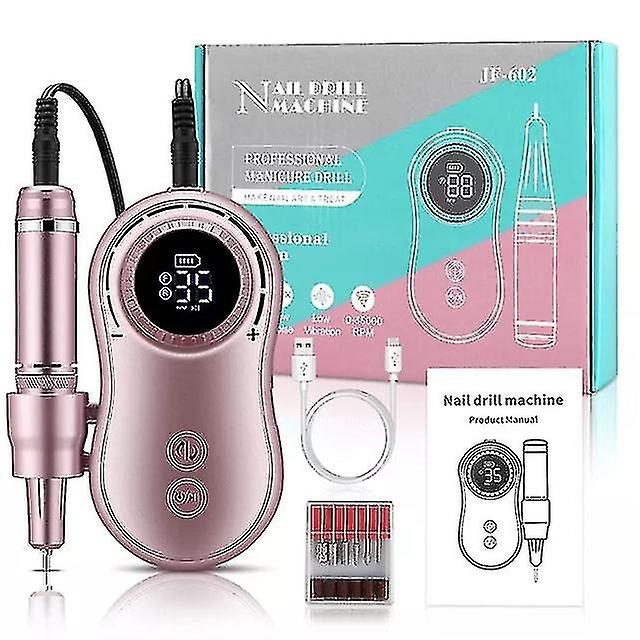 Cordless S File Lcd Display Electric 35000rpm Mani Pedi Tools E File Equipment