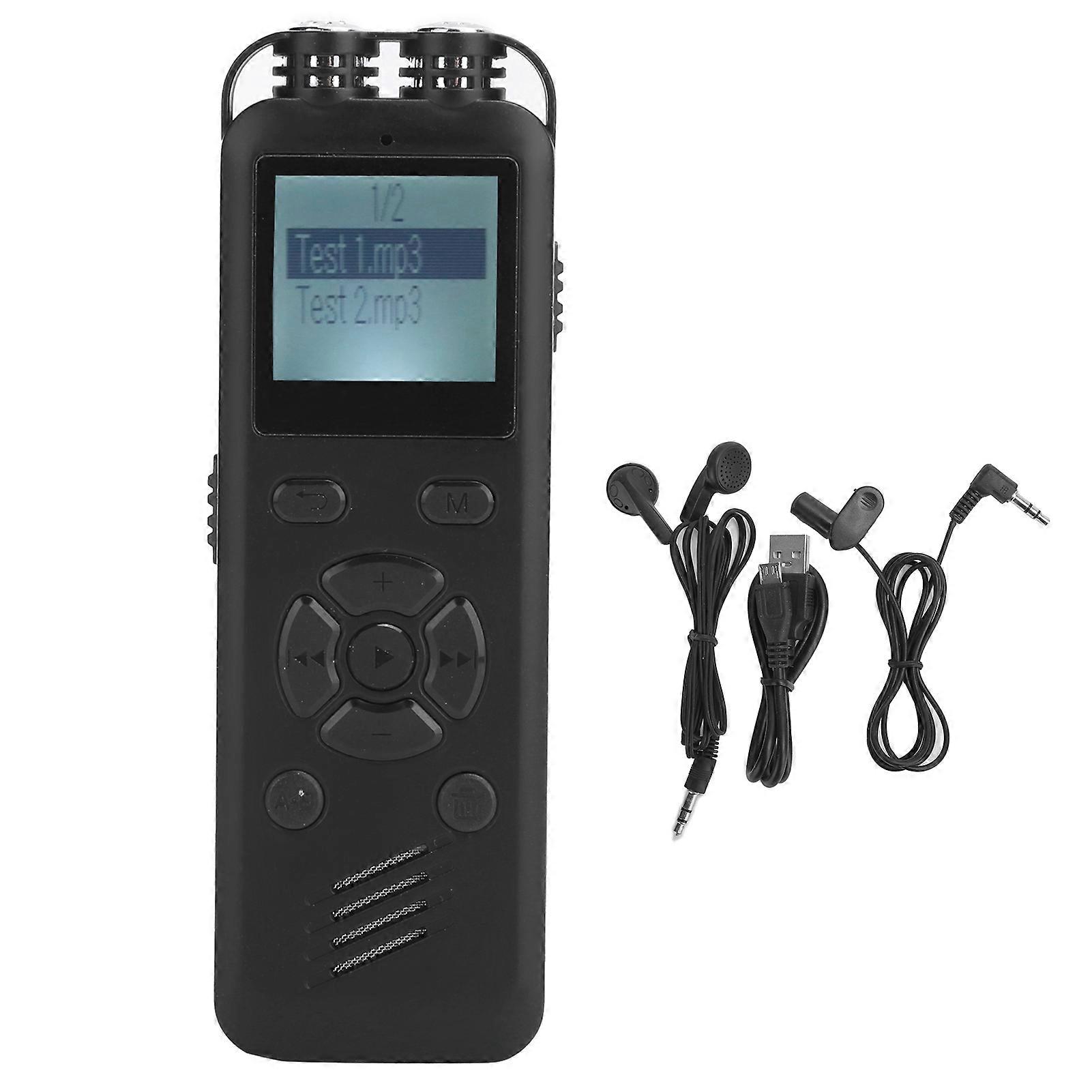SK-288 16GB Digital Voice Recorder - Professional Sound, MP3 Player, LED Display, Noise Reduction