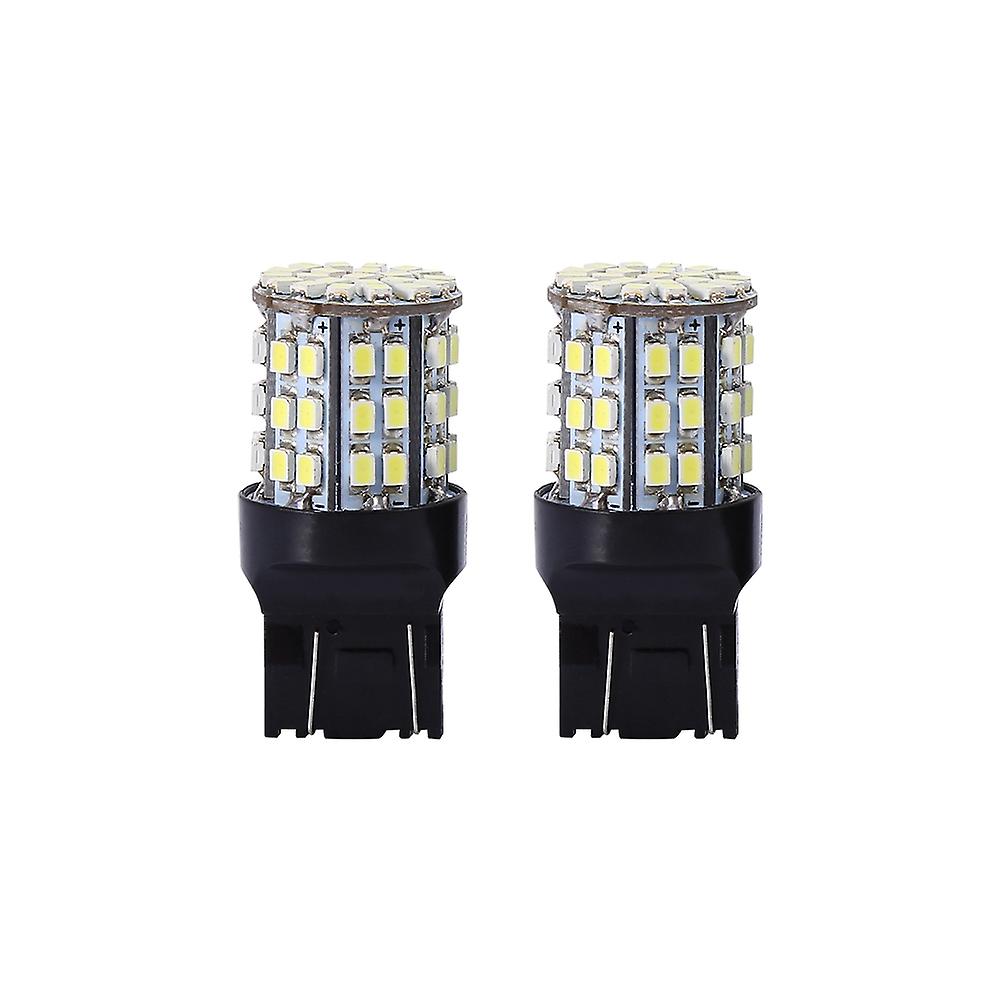 2pcs 7443 64-SMD White 6000K Reverse Reverse Light Light Lamp Bulbs