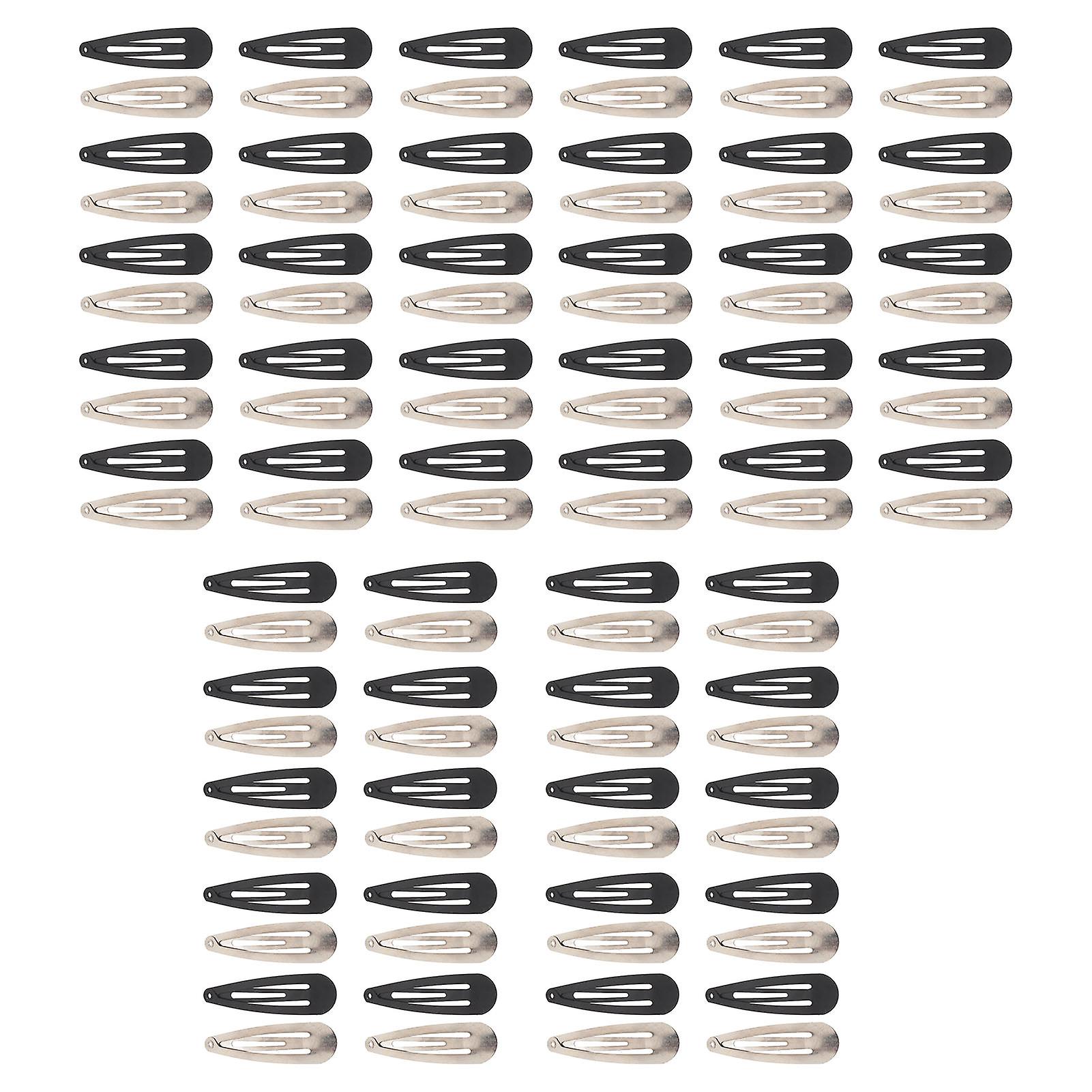 100 יחידות קליפים לשיער הצמד מעובה מתכת עמידה 2.0 אינץ' ארוך בטוח שיער אלסטי סורגים לנשים בנות עשה זאת בעצמך 