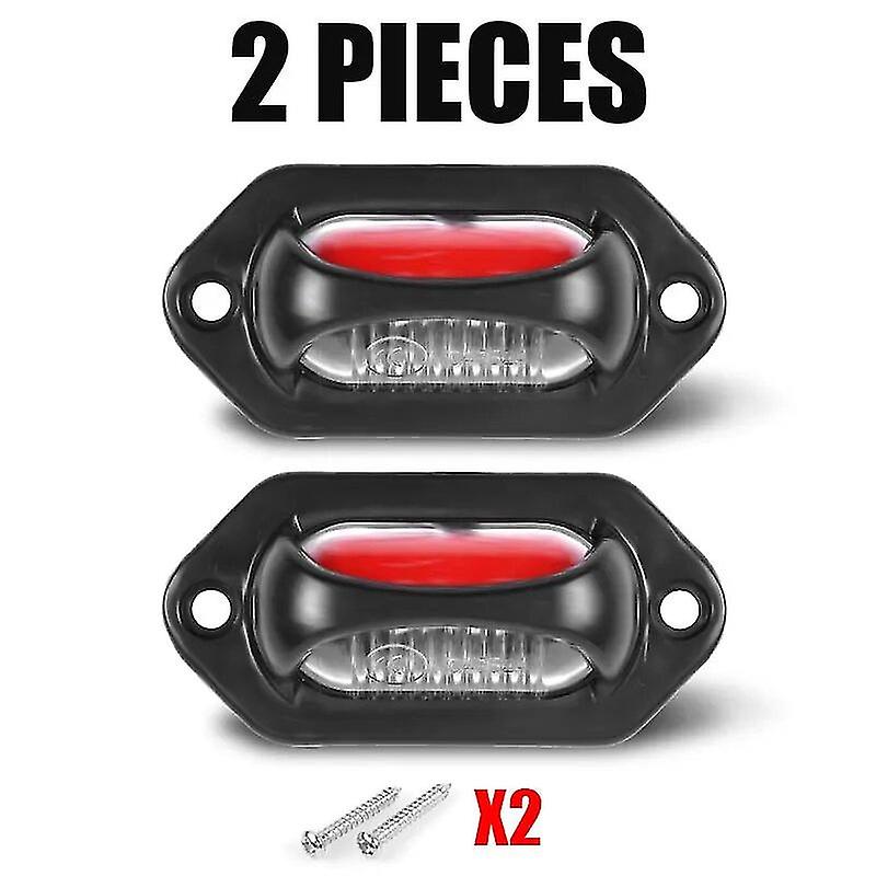 12v 24v شاحنة مقطورة أدى الجانب علامة أضواء لونين مصباح شاحنة جرار كارافان مصابيح الخلوص الجانبية أدى مصباح لوحة الترخيص