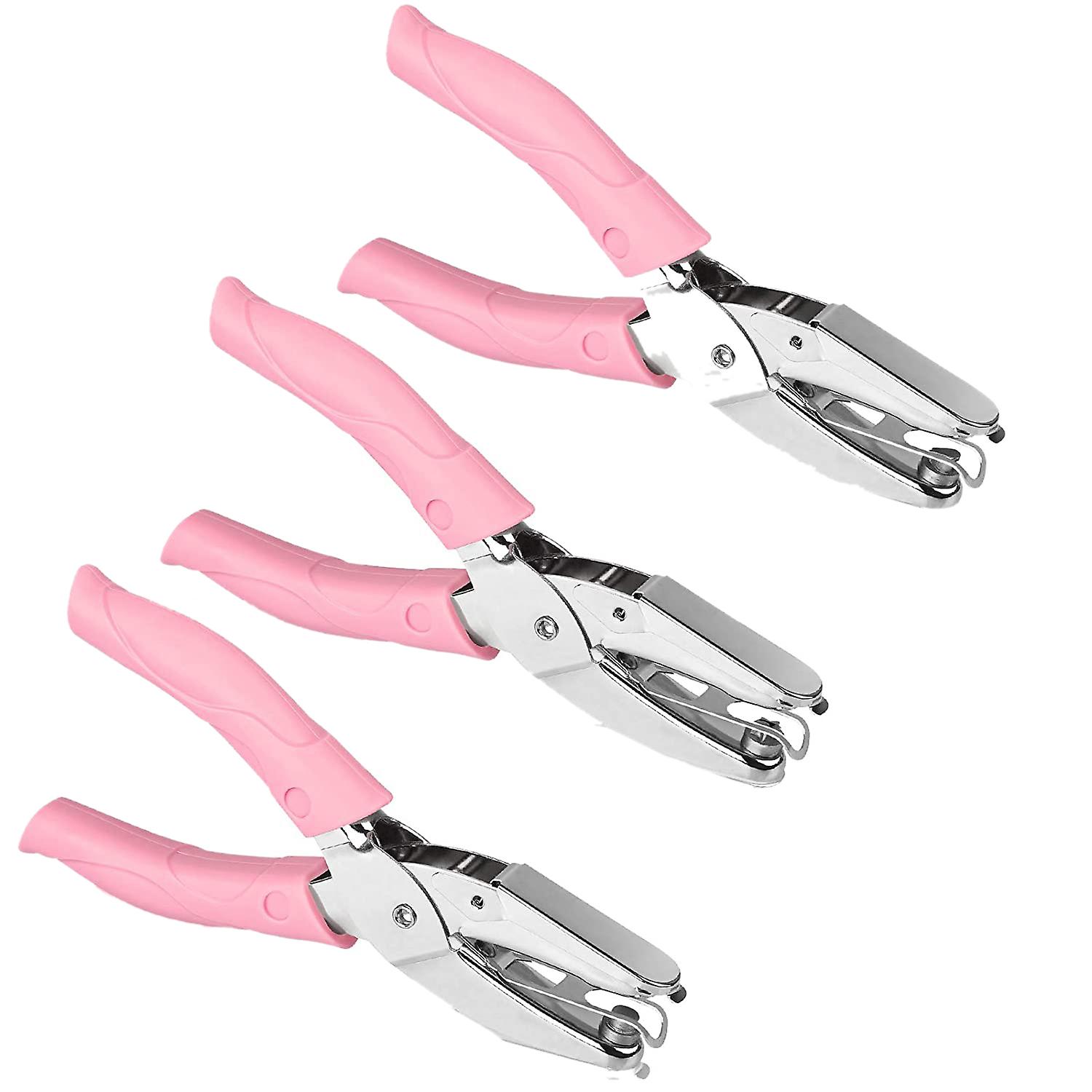 3Pcs Hand Punch Metal Single Hole Paper Punchers Small Mini Tiny Hole Puncher Circle Star Heart Hol