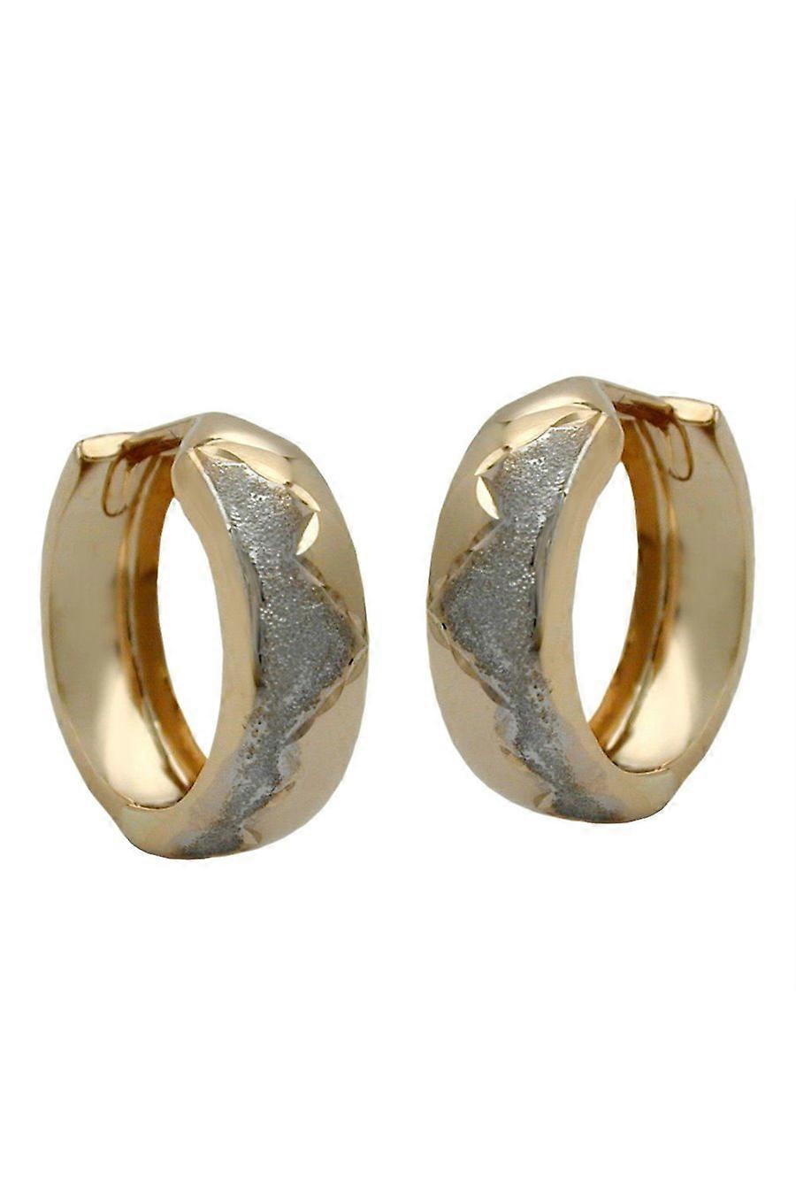 Hoop Earrings Bicolor 9k Gold - Gl431247