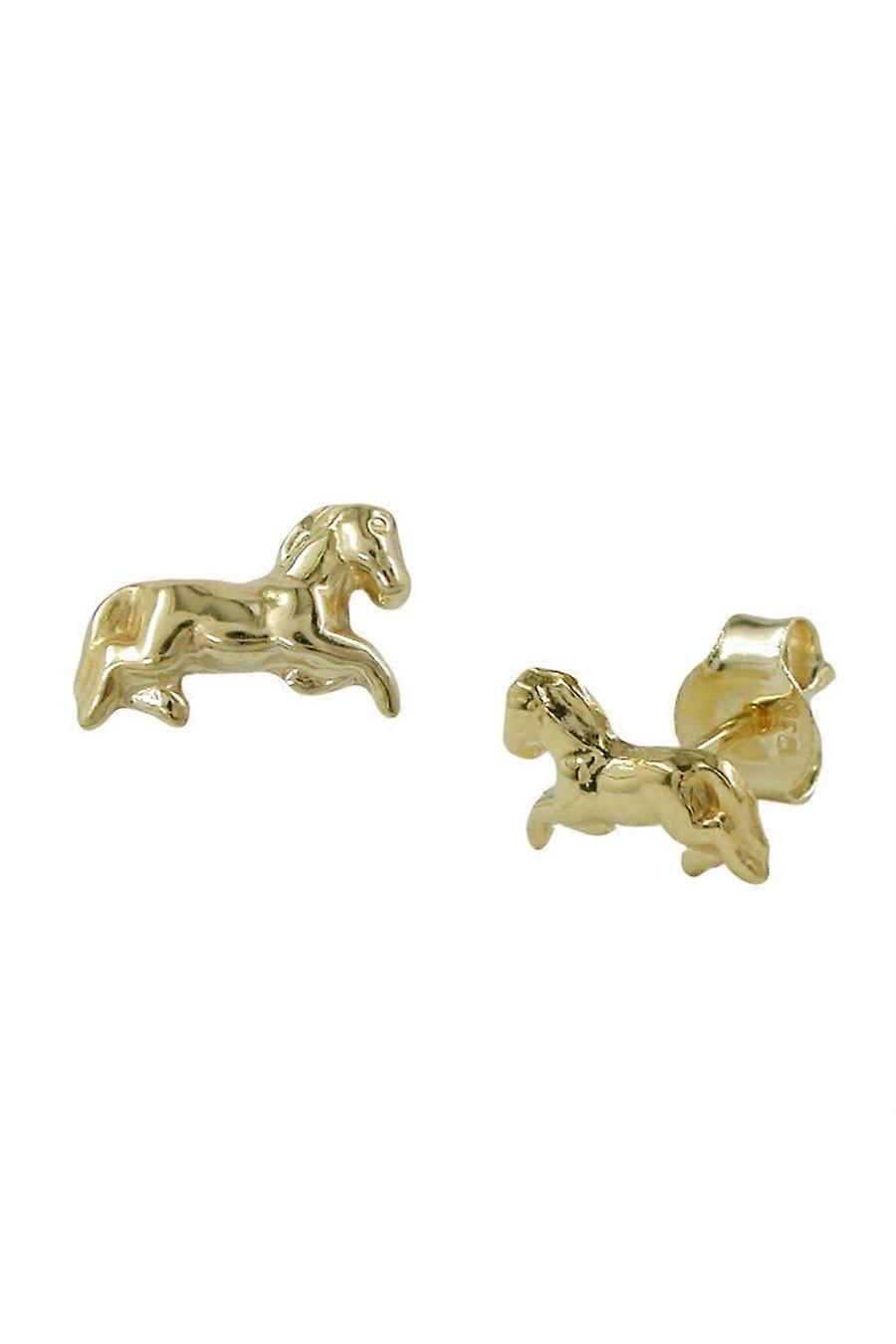 Stud Earrings Horses 9k Gold - Gl430217