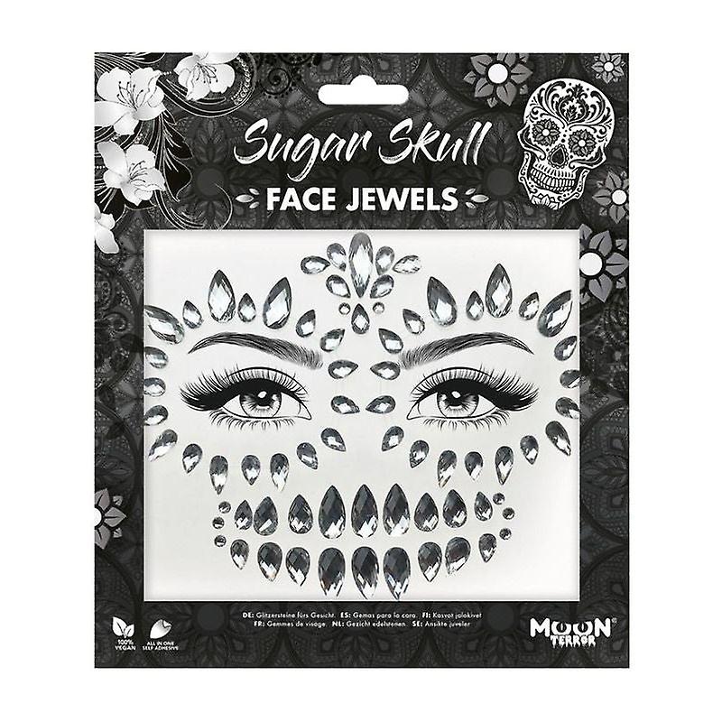 Moon Terror Face Jewels Sugar Skull T46038