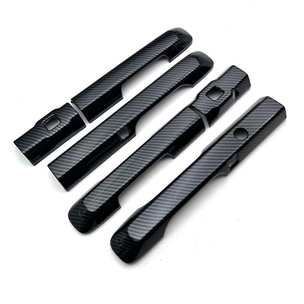 6pcs Carbon Fiber Car Exterior Side Door Handle Frame Cover Trim For Stepwgn Spada / 2022 2023