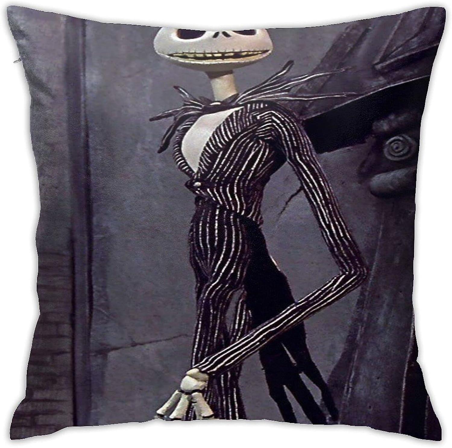 快適な装飾クッションカバー、美女と野獣映画プリント、ソフトスクエアスロー枕カバーソファソファチェア用クッション枕カバー45cm