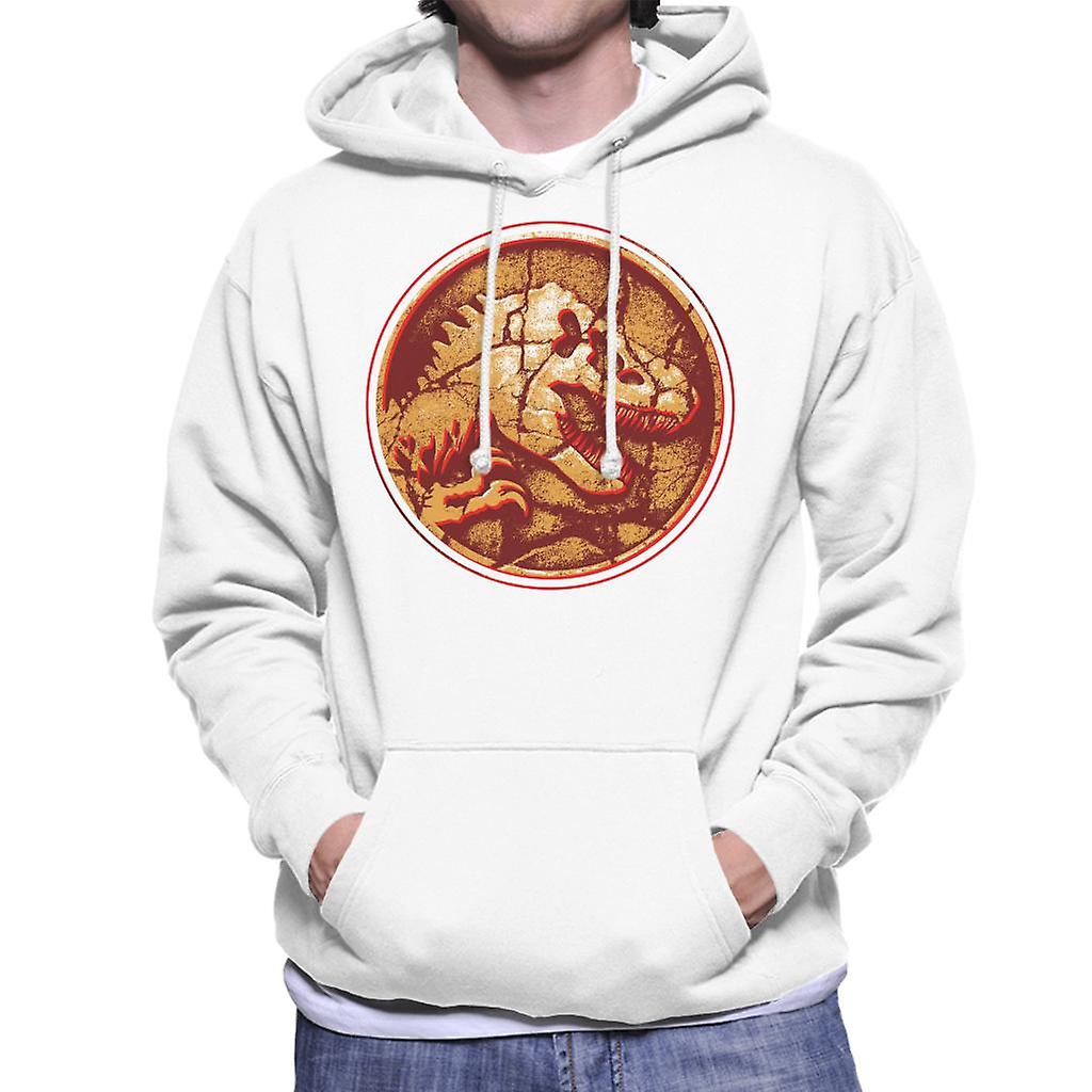 Jurassic Park Fossilised T Rex Icon Men's Hooded Sweatshirt