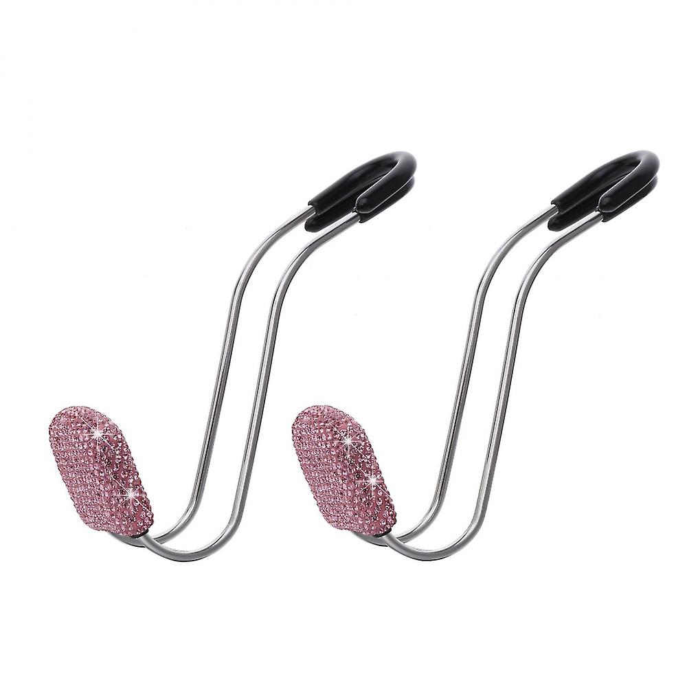 Universal Bling Car Accessories Seat Back Hook,2pcs (pink)