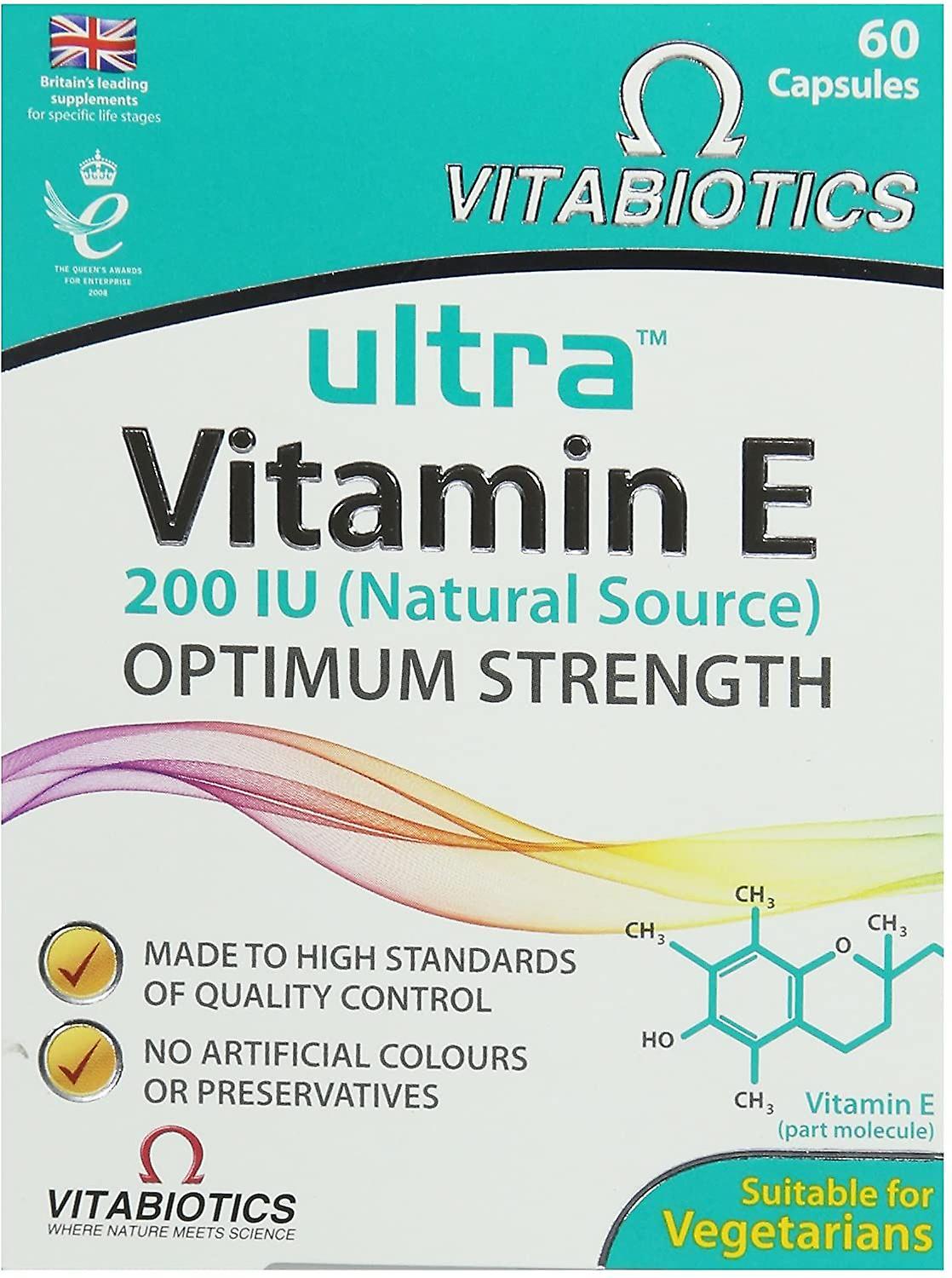 Vitabiotics Ultra Vitamin E Optimum Strength 60 Capsules