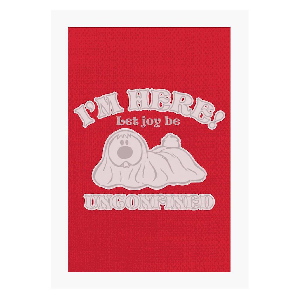 The Magic Roundabout Dougal Let Joy Be Unconfined A4 Print