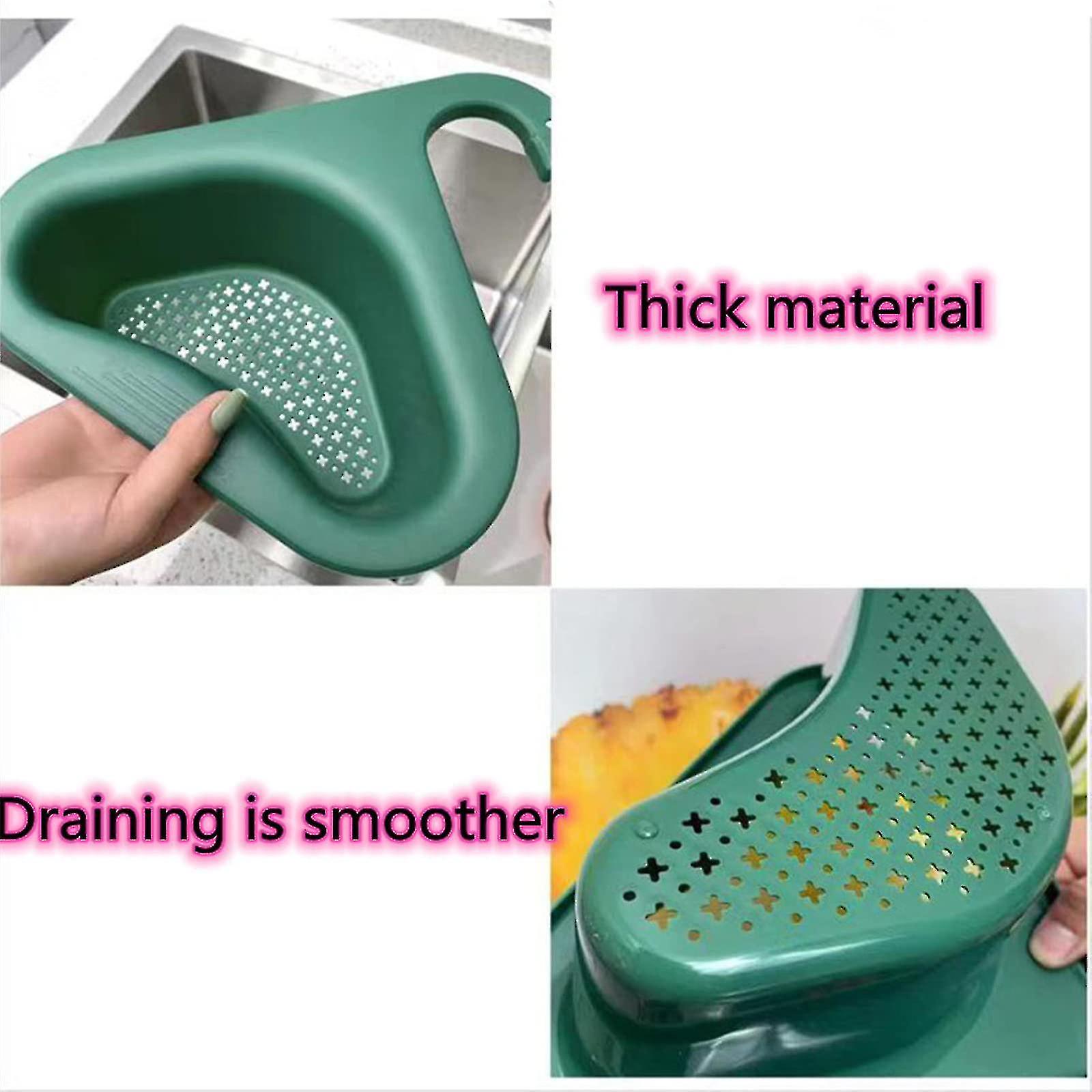 Sink Basket, Corner Kitchen Sink Strainer Basket, Kitchen Triangle Sink Filter