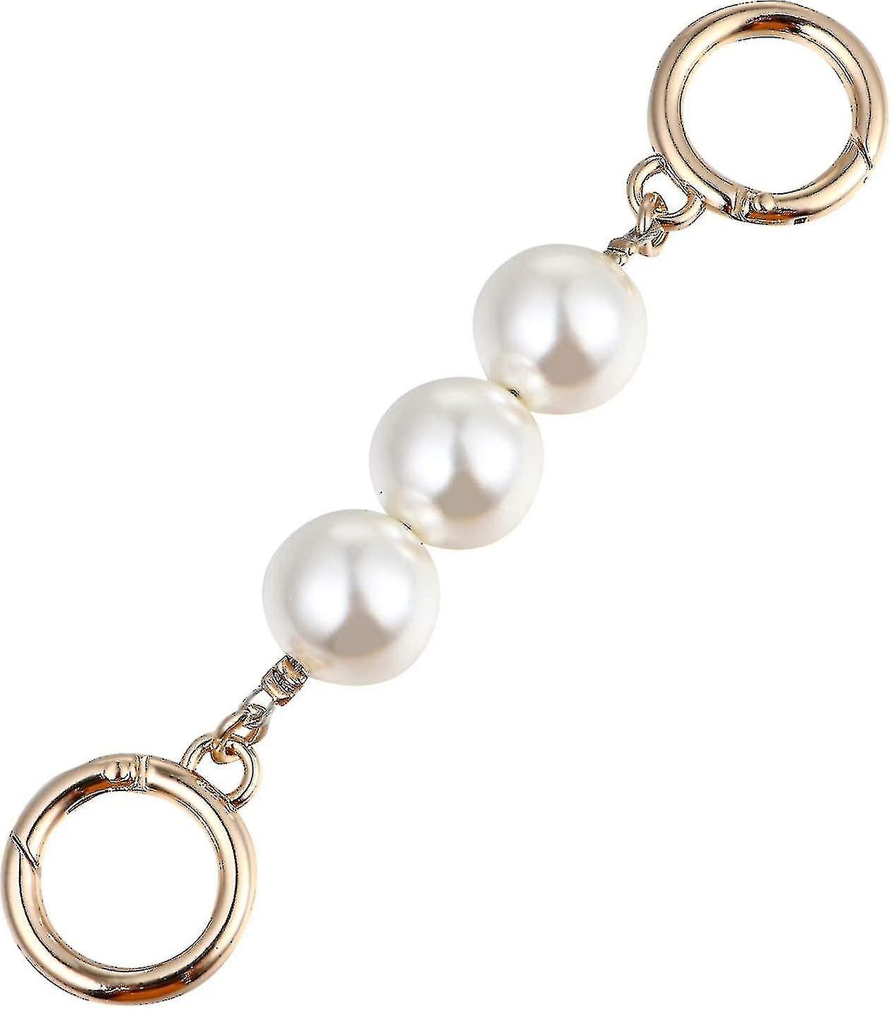 Bag Chain Strap Extender Imitation Pearl Bead Replacement Chain Strap For Purse Clutch Handbag
