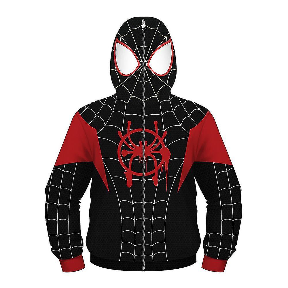 Kids Boy Spider-man Hoodies Hooded Zip Coat Sweatshirt Jacket Top Outwear Fans Gifts