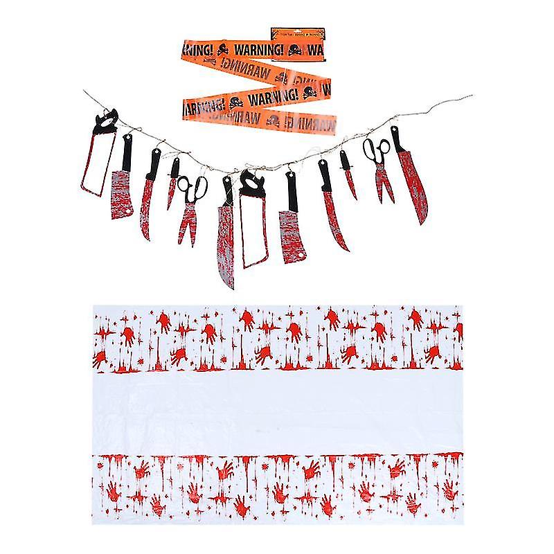 3pcs Halloween String Flags For Halloween Decorations