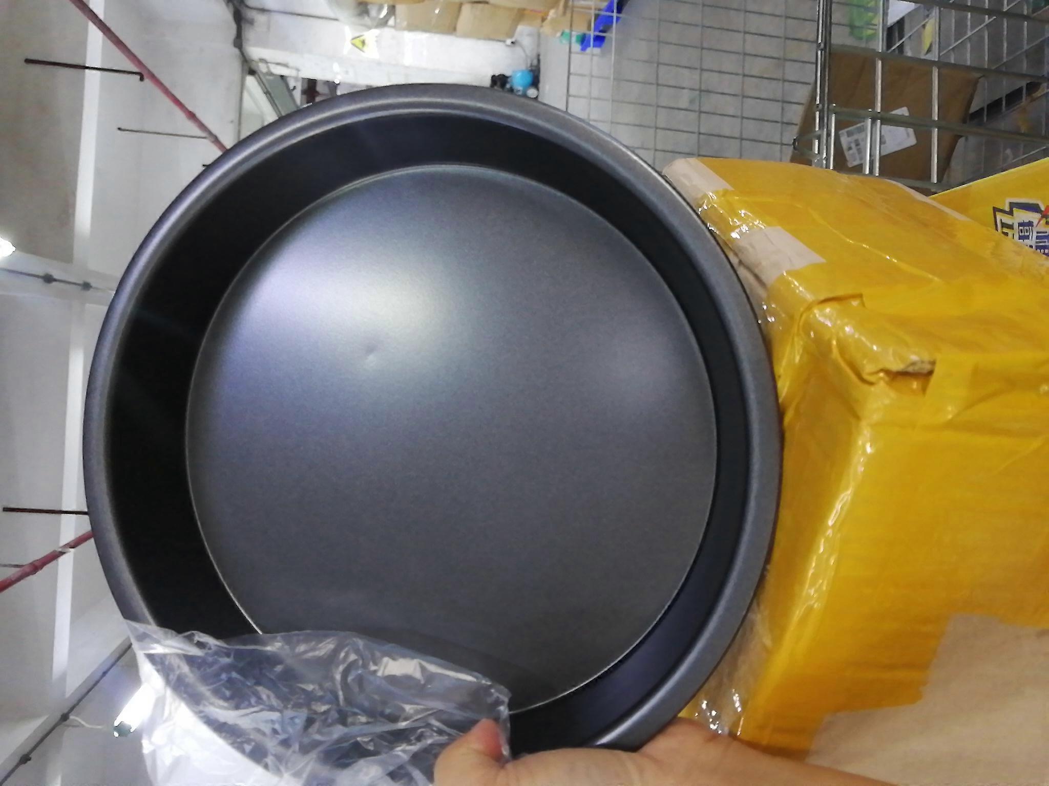 10 polegadas Pizza Baking Tray Round Non Stick Pizza Tray Aço Carbono Pizza Pan