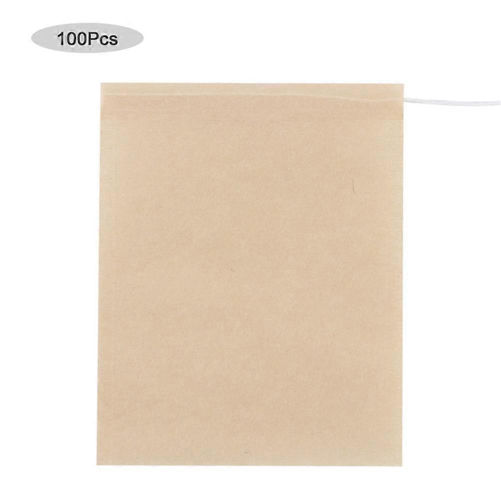 100pcs Disposable Empty Tea Bags Filter Infuser with Drawstring for Loose Leaf Tea (S)