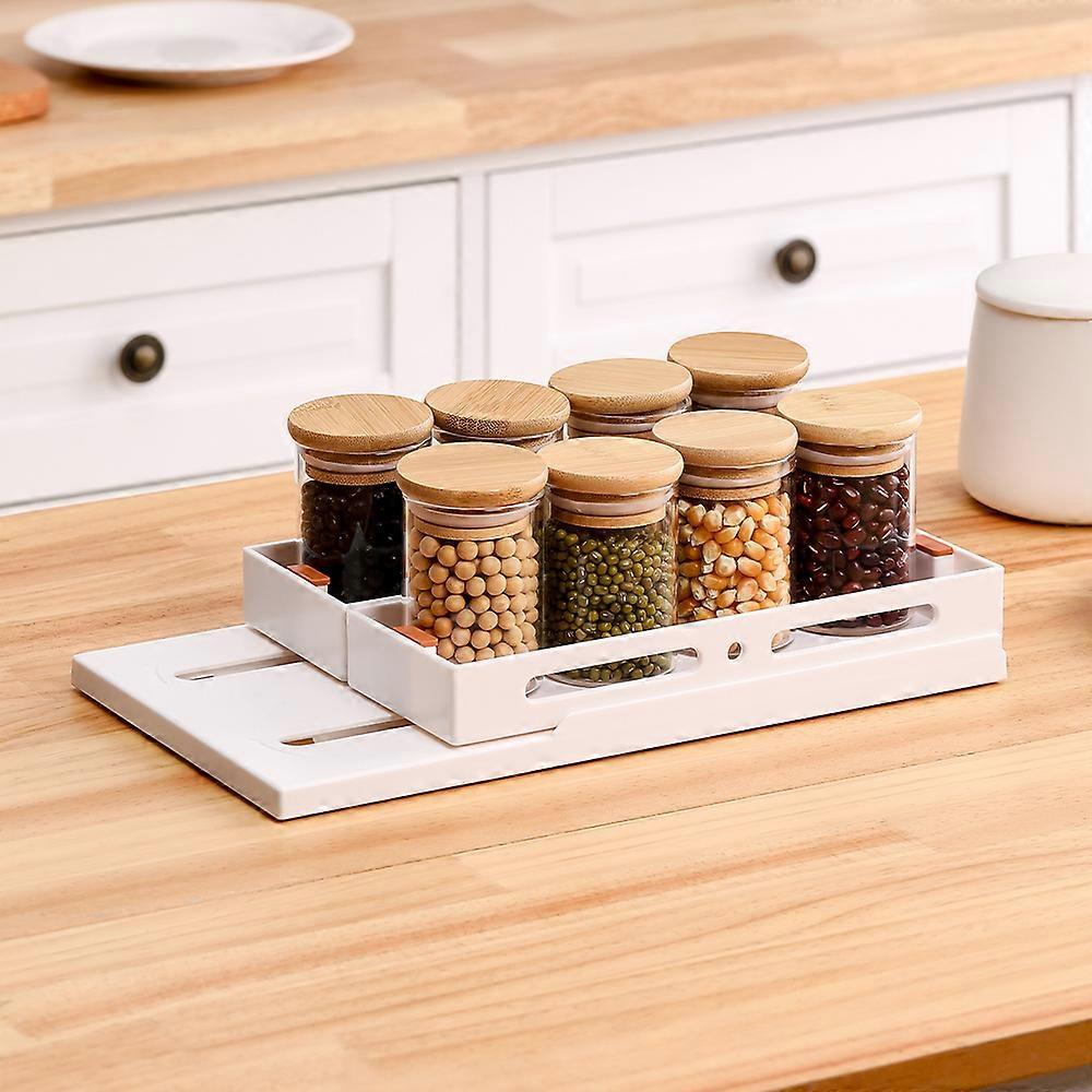 Livingandhome Multifunctional Rotating Storage Rack, Pull-out Storage Shelf