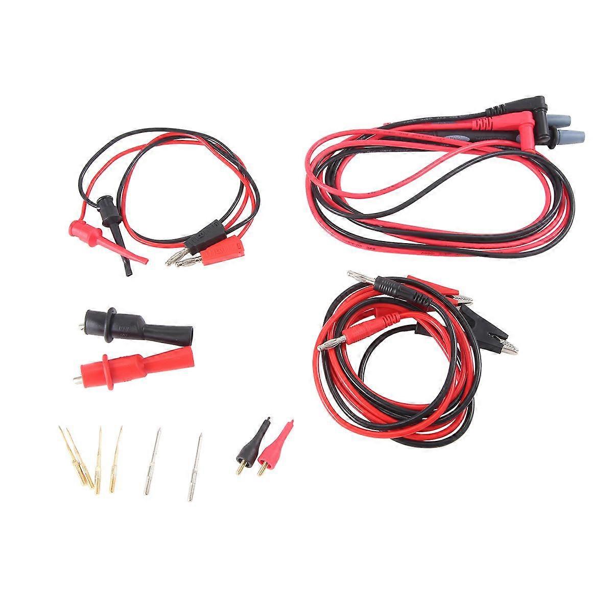 Test Meter Kit JT8043 Multi-Function Multi-Piece Replaceable Test Meter Stick Kit 4MM Plug to Alligator Clip Test Leads