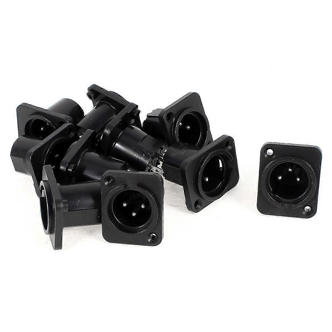 Cnim Hot Xlr Macho Plug Conector Recto Montaje en Panel de Terminal 10 Piezas