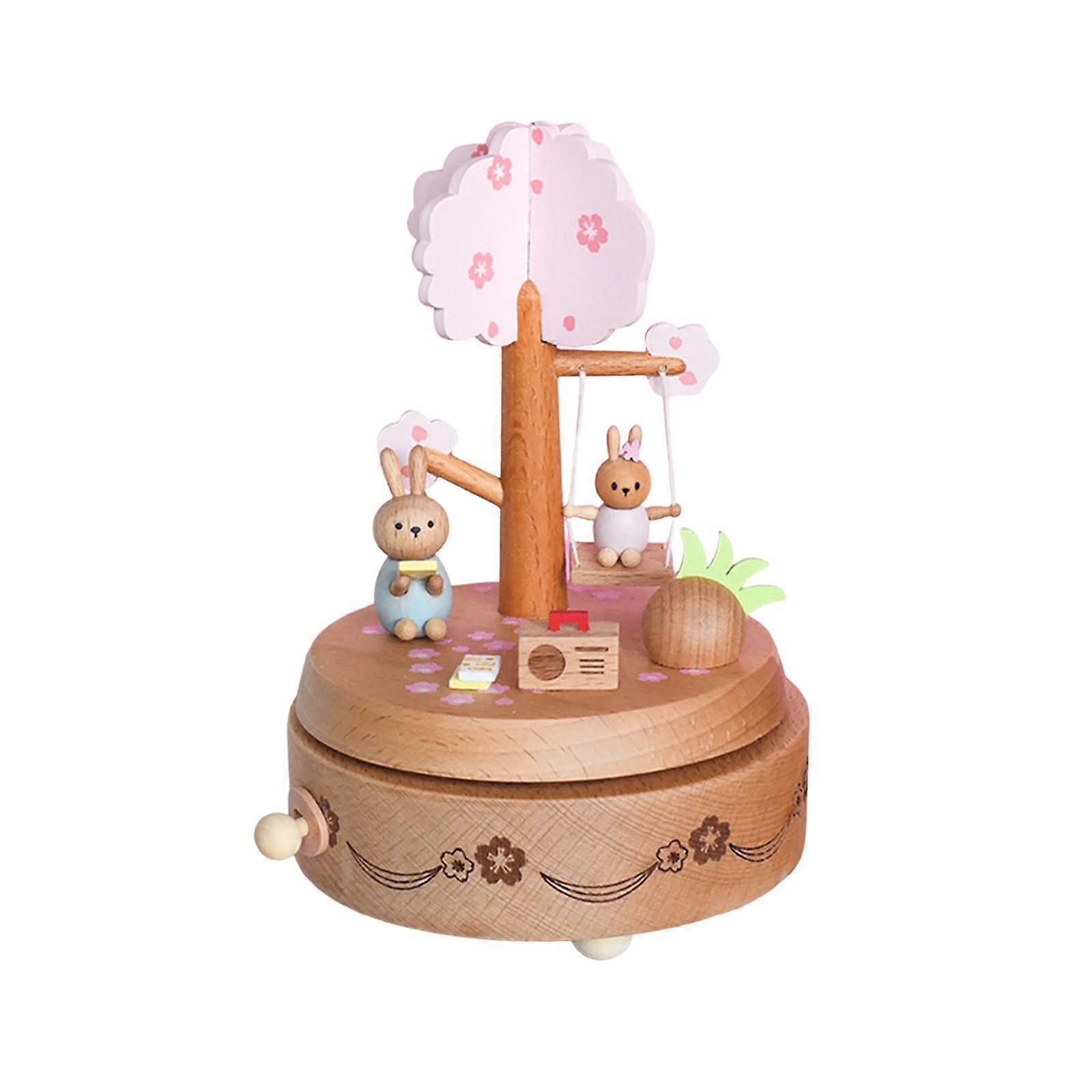 オルゴールグッズを巻き上げる女性のための回転オルゴール赤ちゃん娘