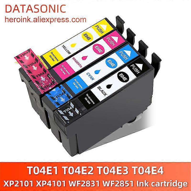 hg T04E1 T04E2 T04E3 T04E4 compatible ink cartridge with Dye ink for Epson Expression Home XP2101 XP4101 WorkForce WF-2831 WF-2851