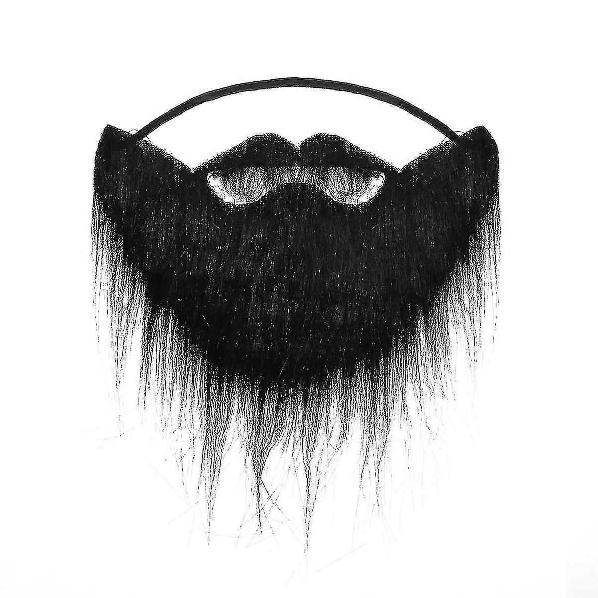 Festtillbehör Vuxna Låtsskägg Män Festtillbehör Svart Låtsskägg Realistiskt Låtsskägg