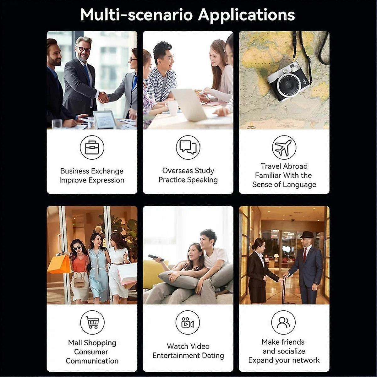 M30 Smart Voice Translator 139 Online Languages 14 Offline WIFI Photo Recording Dictionary Translation Business Travel