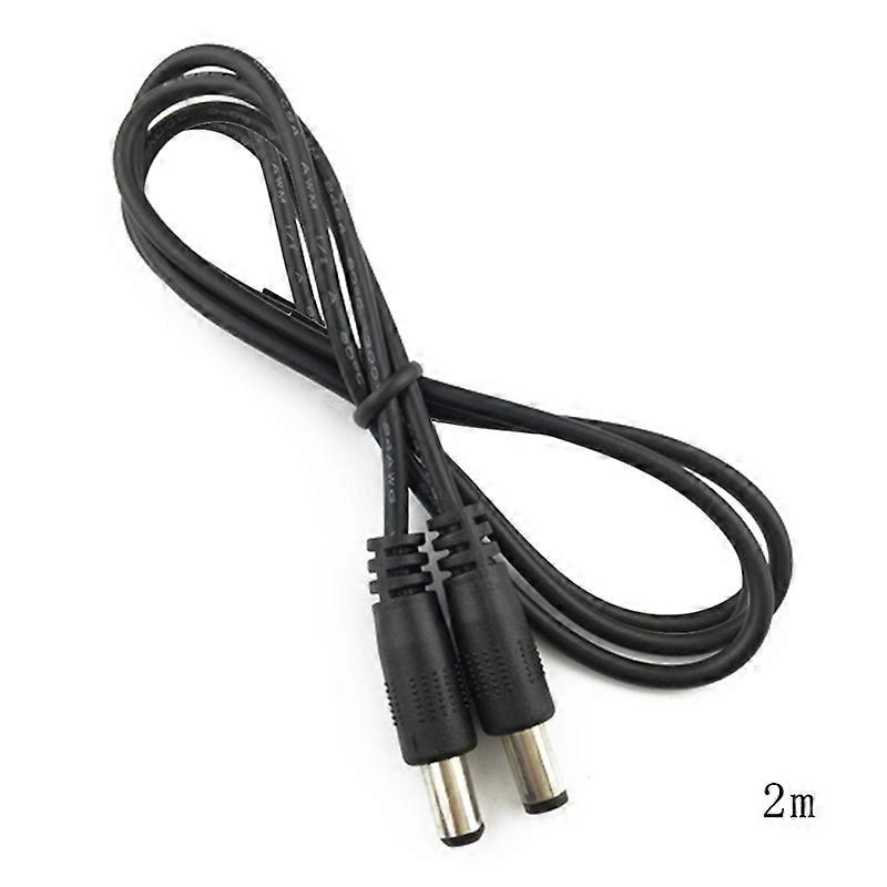DC5.5x2.1mm Conector de enchufe macho-macho Conector de barril Adaptador de corriente Cable de extensión