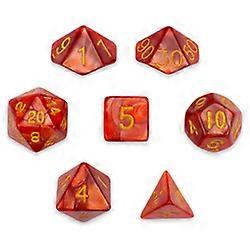 7 die Polyeder Set in Samt Beutel, DrachenSchuppen