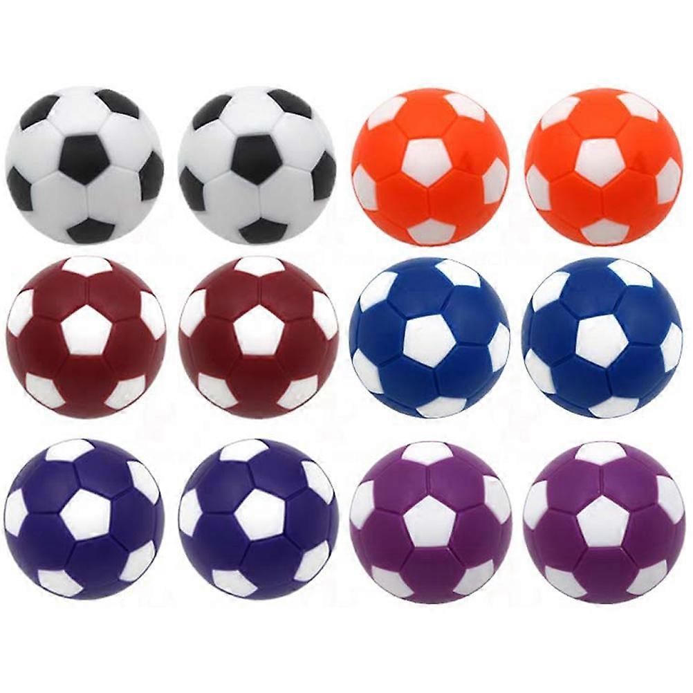 12Pcs Football Balls Football Replacements Table Soccer Balls Table Game Balls Table Football Balls