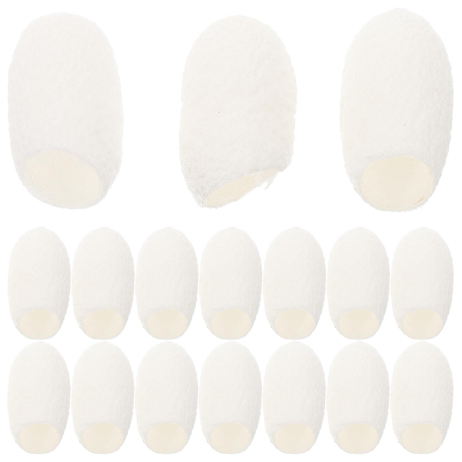 60pcs Face Cleansing Silkworm Balls Face Cleaning Cocoons Ball Cleaning Face Balls