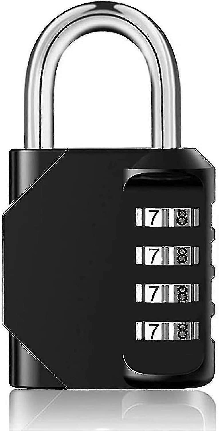 Combination Padlock Heavy Duty Combination Lock - 4 Digit Combination Lock (1pcs) For Gym, School, Gate, Garage, Luggage Locker And Toolbox