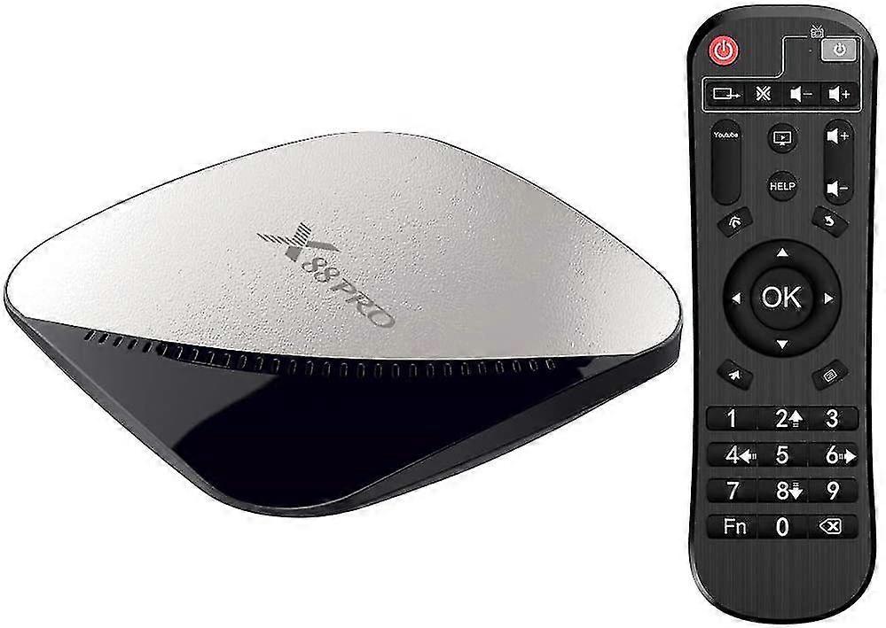 Android TV Box 4 Gå RAM 32 Gå ROM RK3318 Firekjerners 64 biter Penta-Core-svart