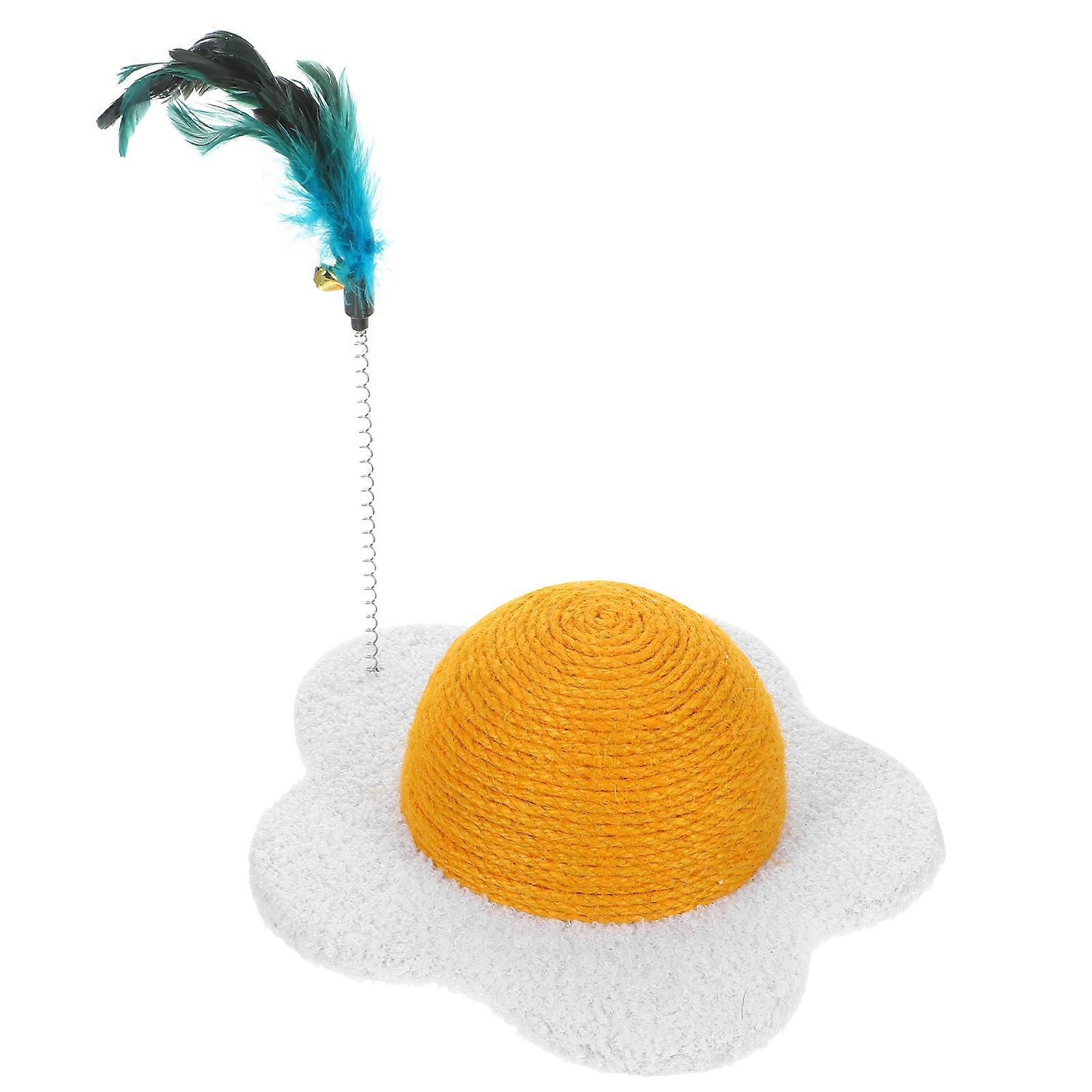 Cat Scratch Board Egg Yolk Cat Toy Round Scratching Ball Wear-resistant Cat Toy
