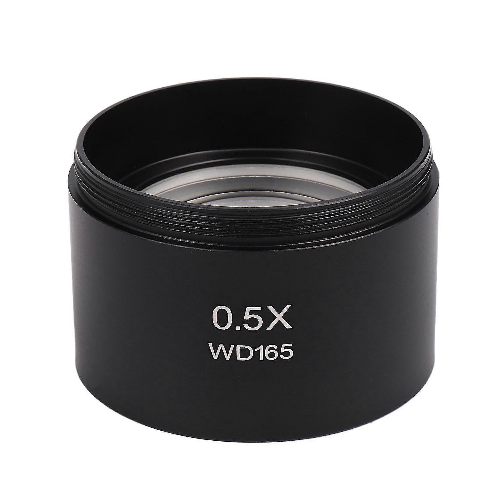 Wd165 0.5x Stereo Microscope Auxiliary Objective Lens Barlow Lens With 1-7/8 Inch(m48mm)mounting Th