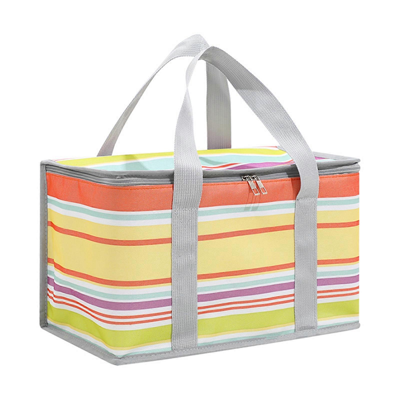 Cute Colorful Print Picnic Insulation Bag Multi-Purpuse Leak-Proof Storage Bag for Camping Hiking