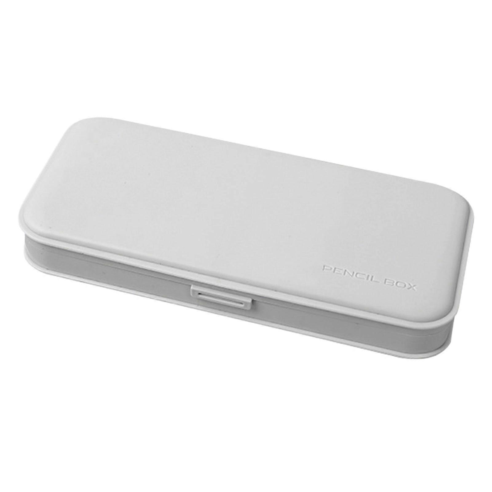 Colored Plastic Pencil Box Large Capacity Pencil Case with Snap-Tight Lid for School Office Supplies