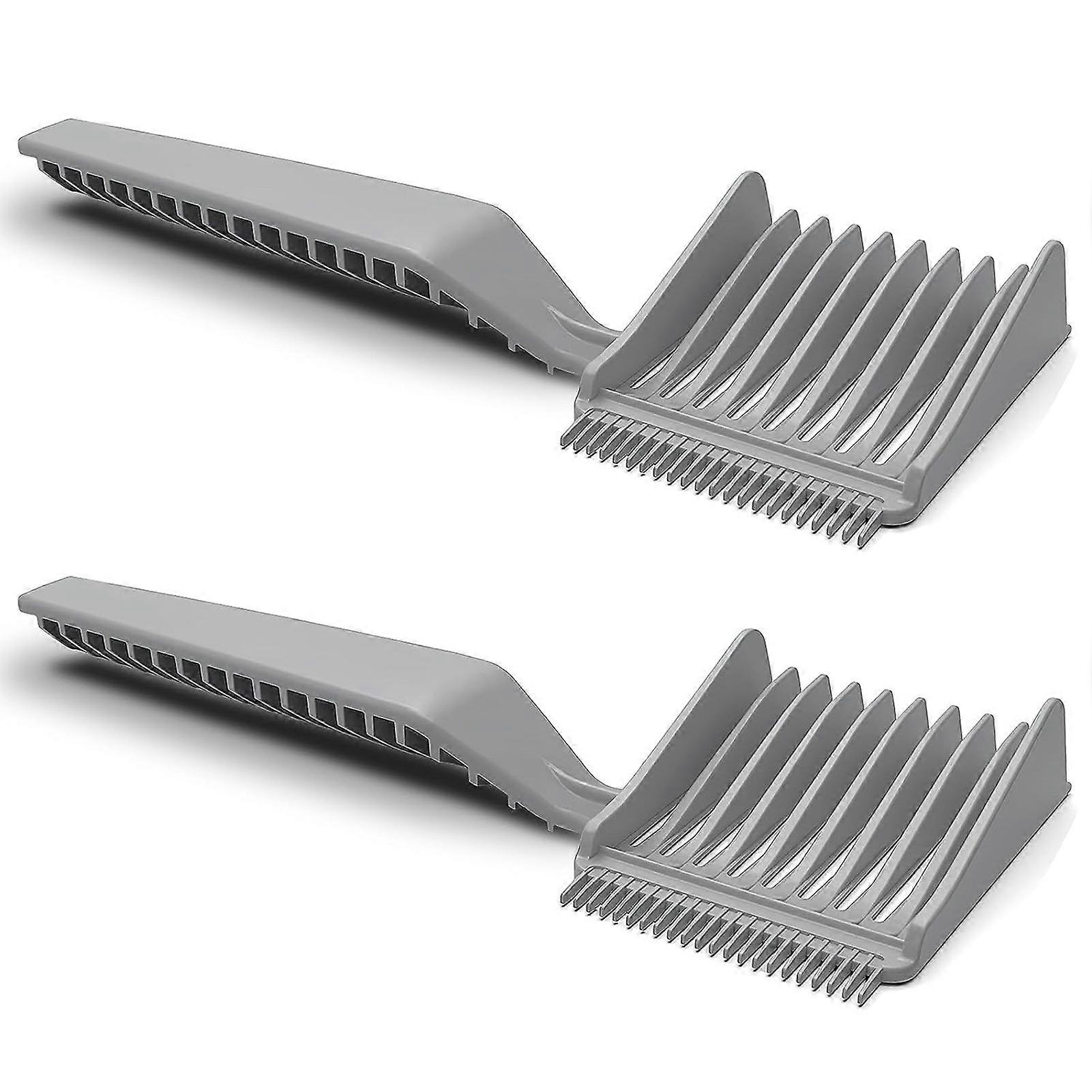 2pcs Barber Fade Combs for Salon Ergonomic Curved Positioning Comb for Salon Hairdressing Barber