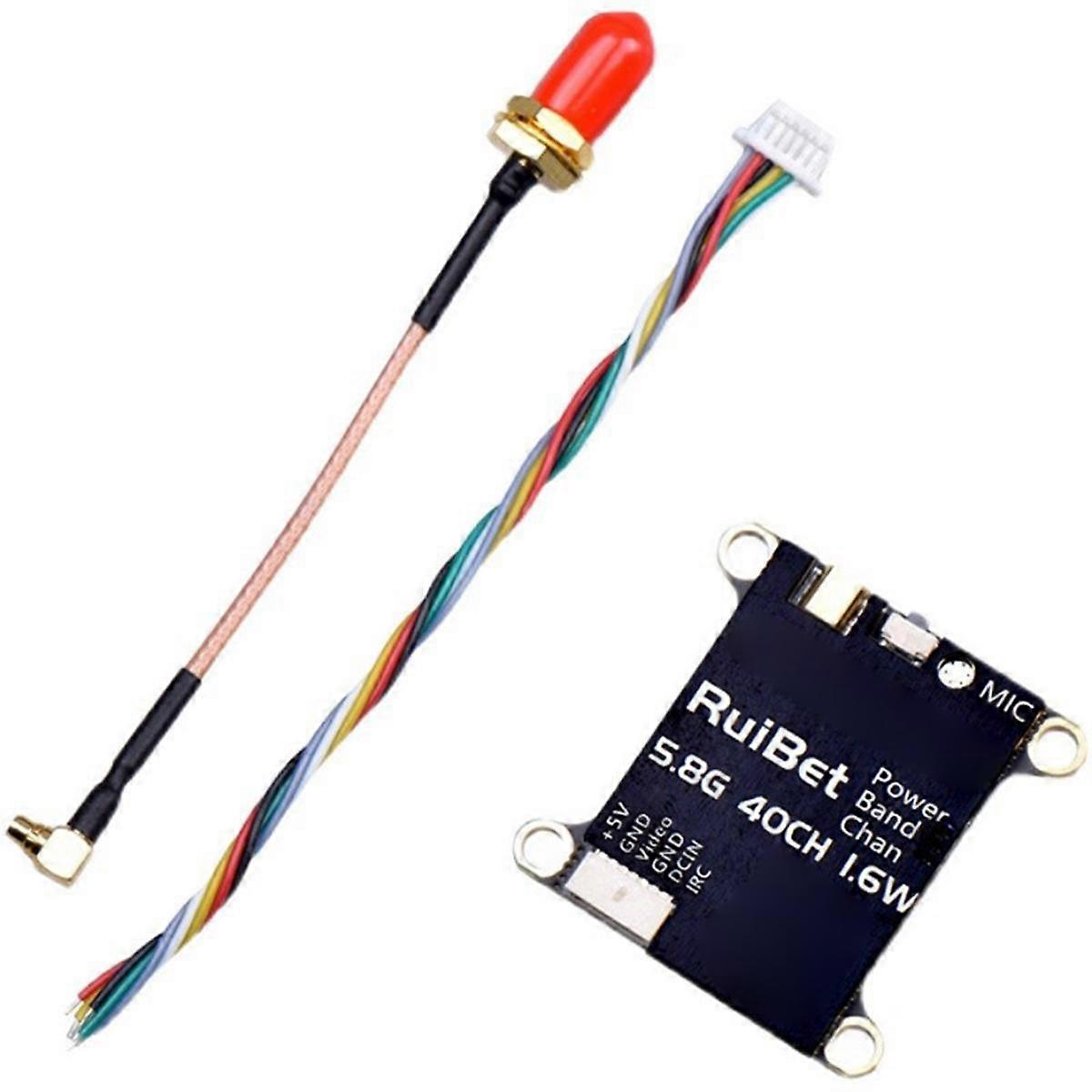 -3016W 5.8G 1.6W 40CH Adjustable 5-Speed Power Adjustable VTX Built-in Microphone 2-6S for RC FPV D