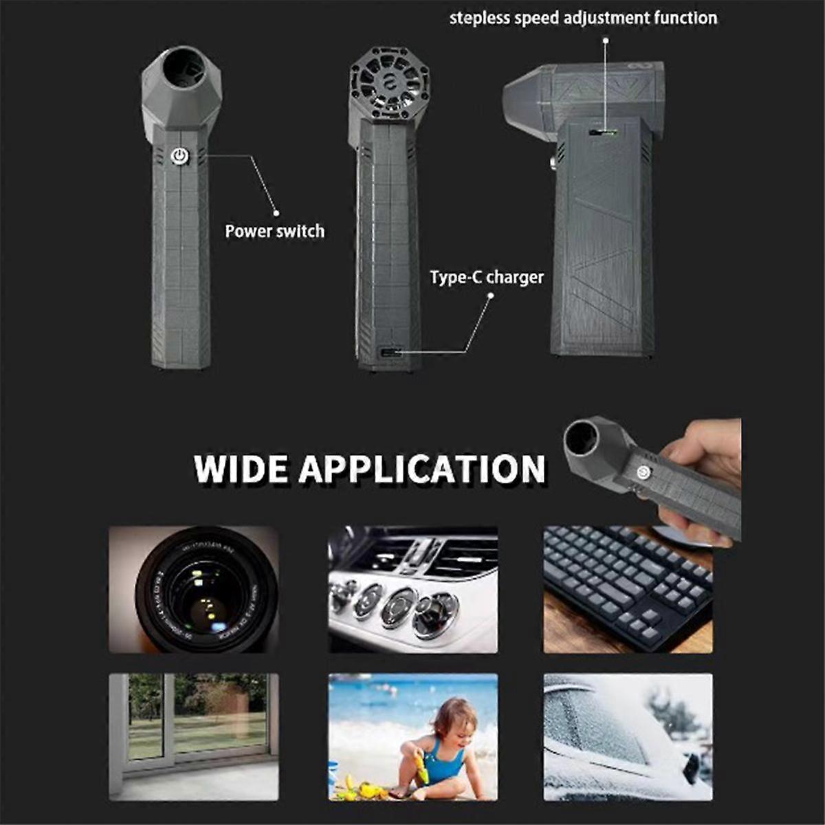 Turbo Fan Violent Fan Handheld Turbo Fan High Power Multifunctional Convenient and Practical Portab