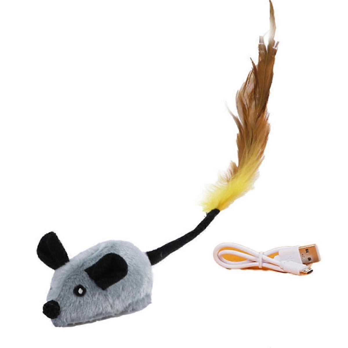 Interactive Cat Toy Mouse Moving Cat Toys Remote Control Cat Toys Mice Electronic Moving Toy Cat Se