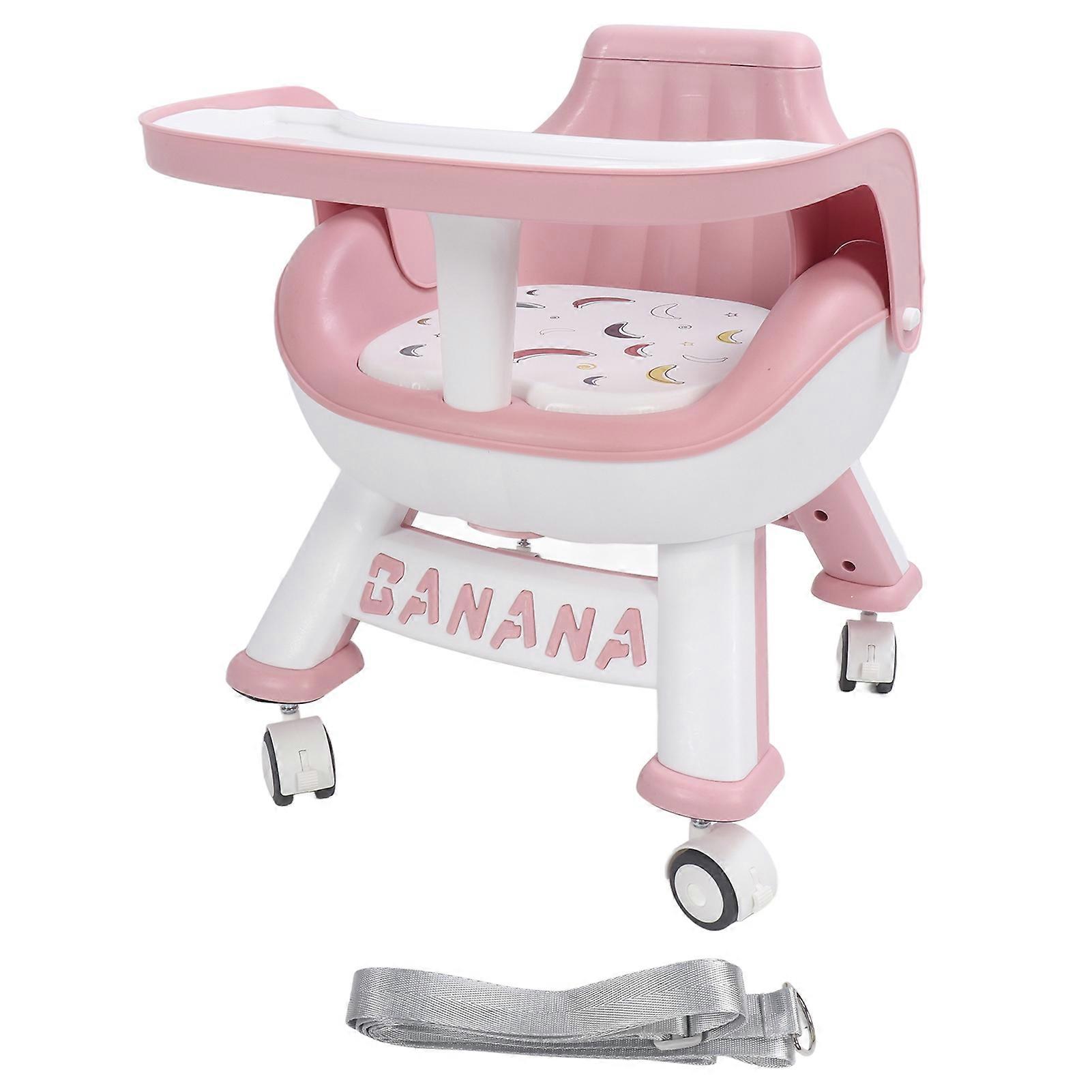 Baby Squeak Dining Chair Cartoon Cushion Multi Functional Newborn Squeak Feeding Chair Pink