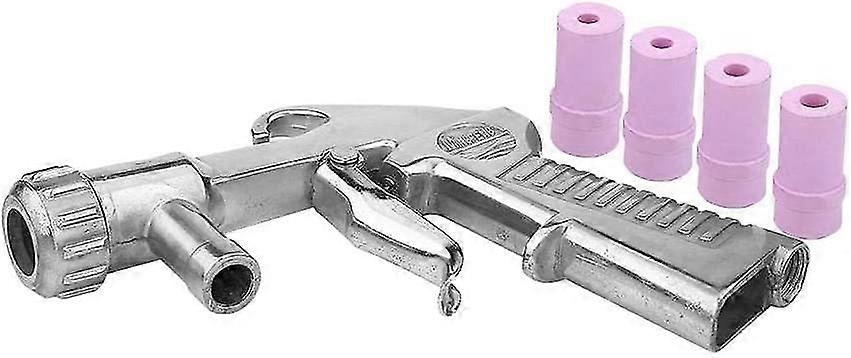 Sandblaster Gun - Pneumatic Sandblasting Kit with 4 Ceramic Nozzles