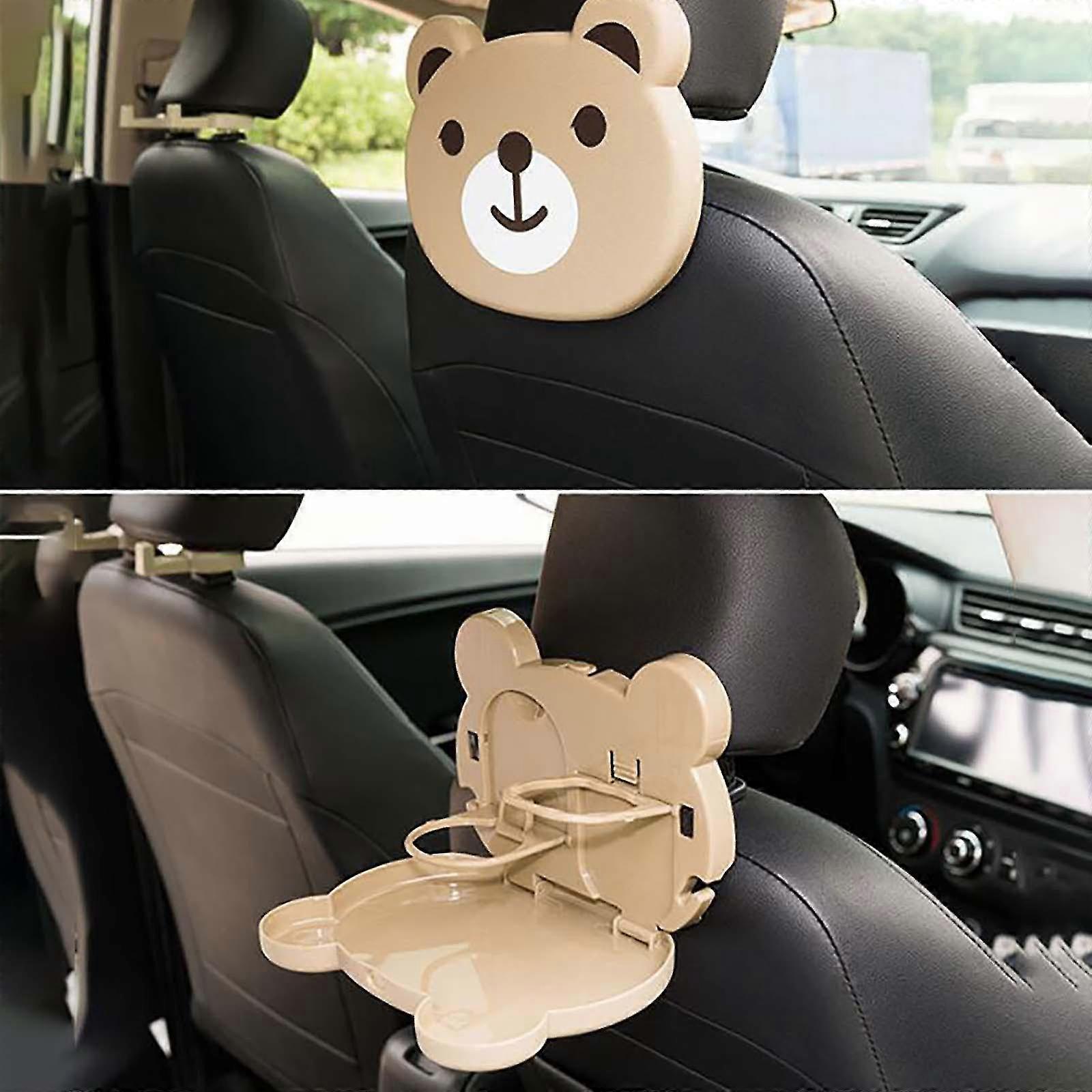 Car Back Seat Plate Car Multi-function Water Cup Holder Foldable Beverage Holder