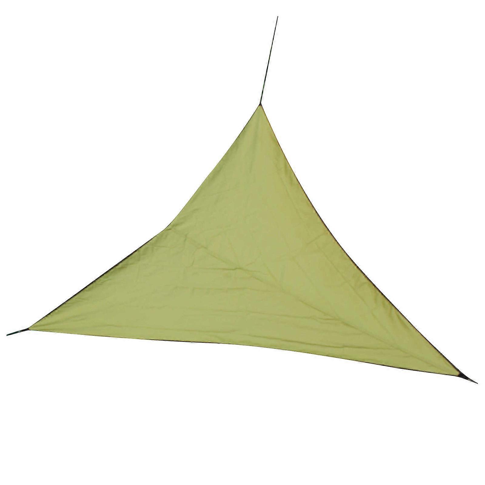Sun Shade Sail Waterproof Triangle Sun Shade UV Block Sunscreen Awning Garden Beach Patio Canopy 3x3x3m,Dark Green