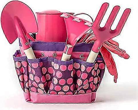 Garden Tool Set Children's Multifunctional Tool Bag (pink)