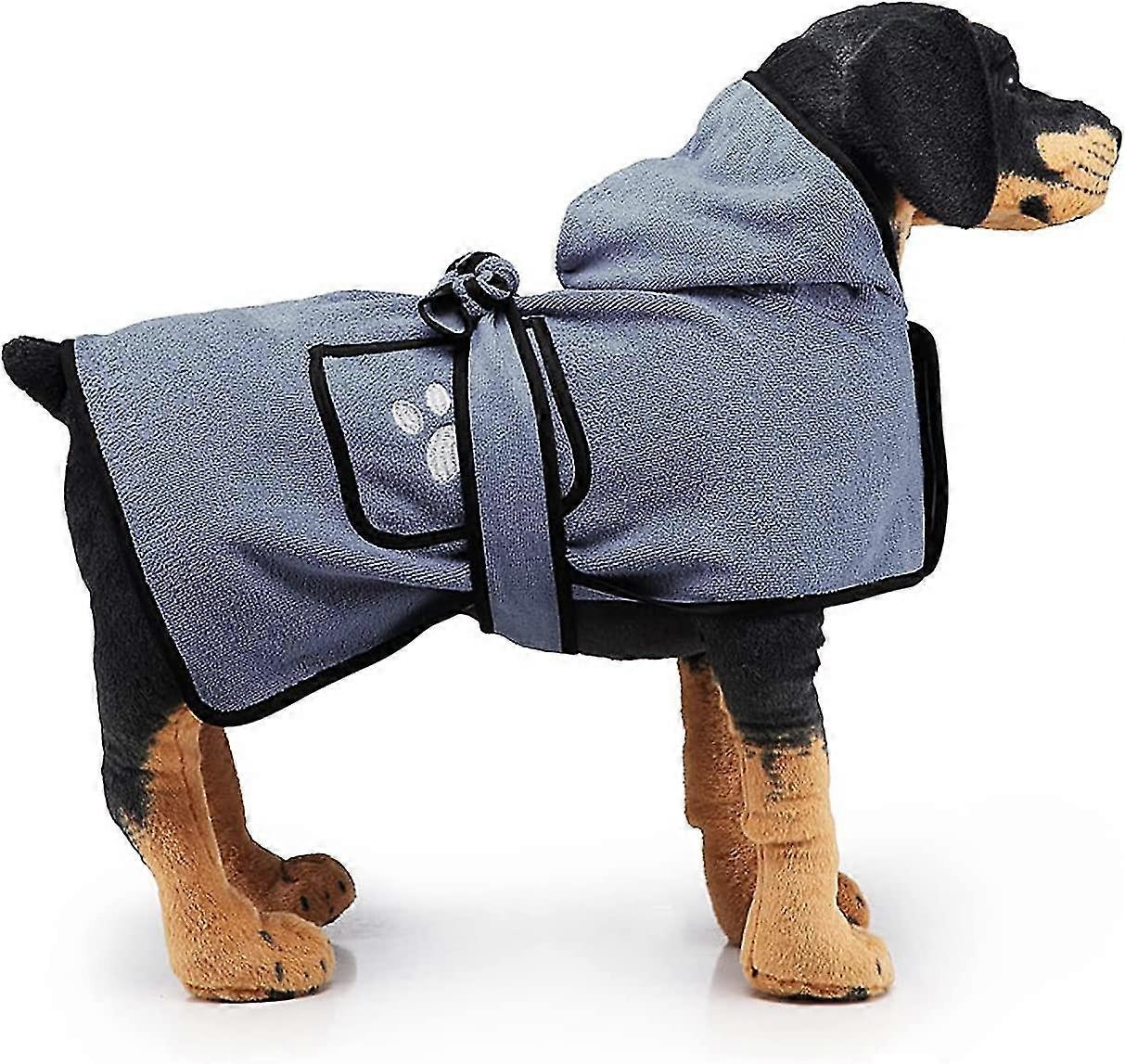 Bath Robe For Small Medium Large Dogs, Super Absorbent Towel, Quick Dry, Dog Bath Robe Wit